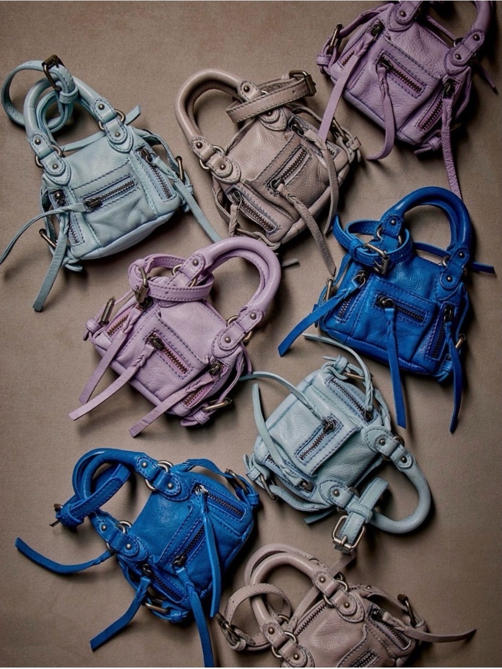 Free People We The Free Micro Emerson Mini Bag in Santorini Blue NWT - Picture 5 of 6